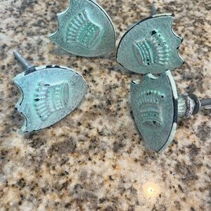 Anthropologie Vintage-Style Green Drawer Knobs
